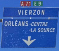 Exit A10 towards Orléans Centre